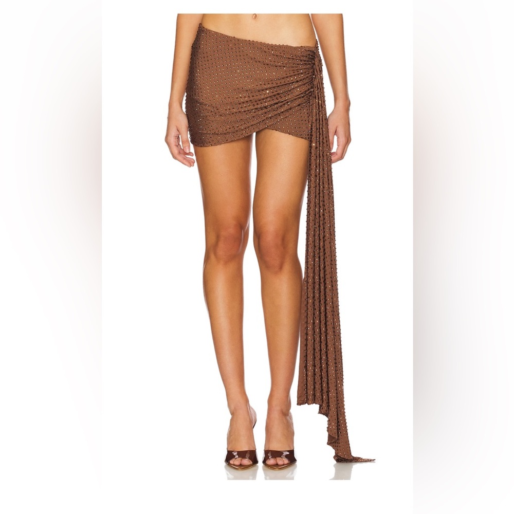 Santa brands embellished skirt with tail